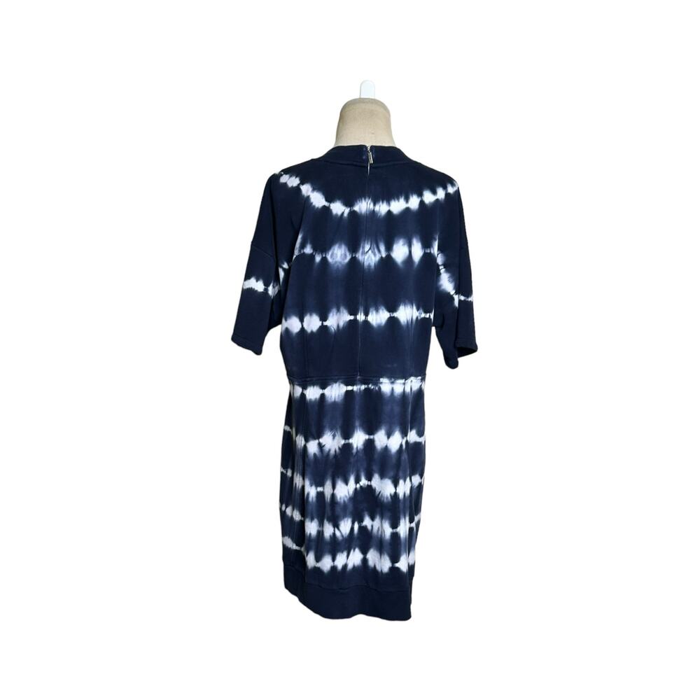 Michael Kors blue white tie dye organic cotton short sleeves dress size XL - Picture 11 of 12